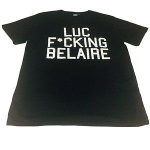 Luc Belaire T-Shirt Adult SZ Medium For Staff Only Rare France Black White Wine